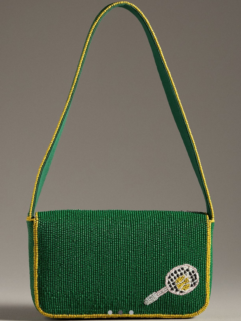 NWT Anthropologie The Fiona Beaded Bag Icon Edition Tennis - Picture 3 of 14